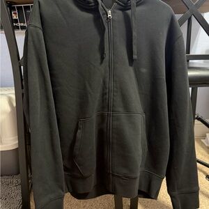 Men's Black Sherpa Hoodie